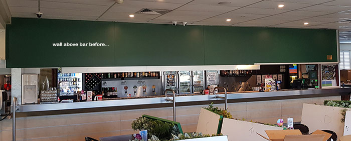 Artificial Green Walls with multi-TV screens in Sports Bar... image 3