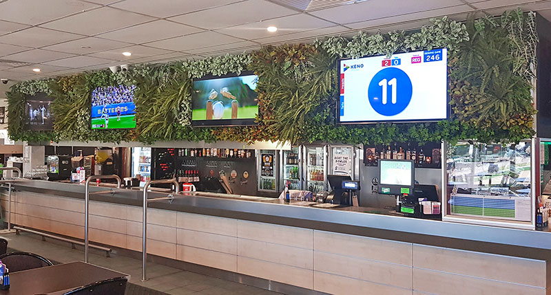 Artificial Green Walls with multi-TV screens in Sports Bar... image 10