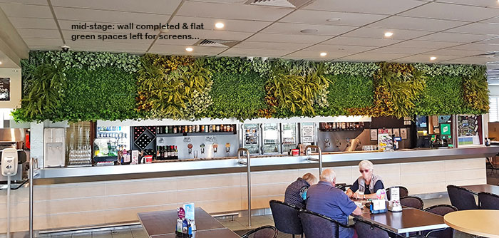 Artificial Green Walls with multi-TV screens in Sports Bar... image 4