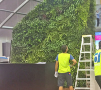 Artificial Green Walls- demountable panels for exhibition display