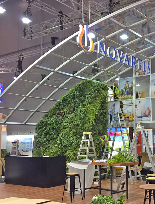 Artificial Green Walls- demountable panels for exhibition display