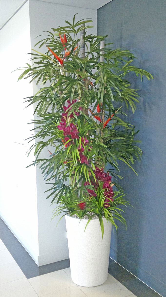 Tropical Resort Feel - adding vibrant colours with artificial plants... image 4