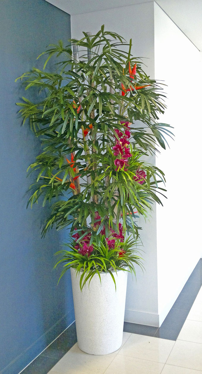 Tropical Resort Feel - adding vibrant colours with artificial plants... image 5