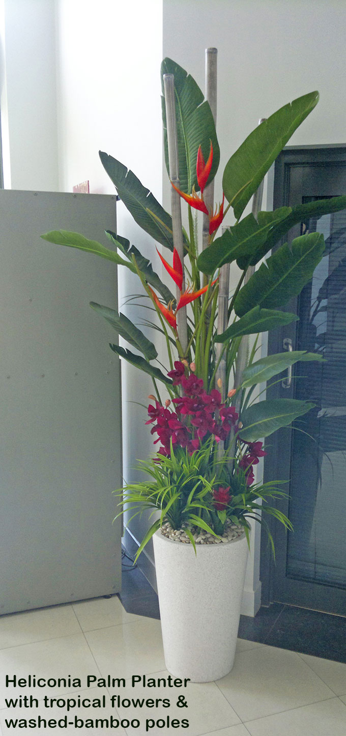 Tropical Resort Feel - adding vibrant colours with artificial plants... image 6