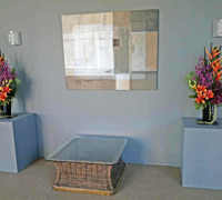 Existing Planters revamped in apartment foyer
