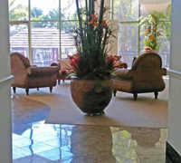 Existing Planters revamped in apartment foyer