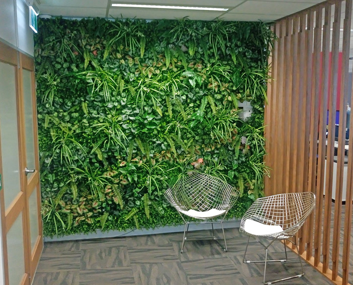 Office Entry Revamped with Green-Wall image 4