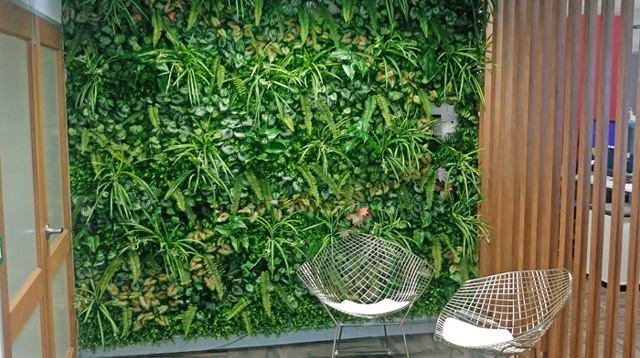 Office Entry Revamped with Green-Wall