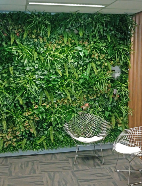 Office Entry Revamped with Green-Wall