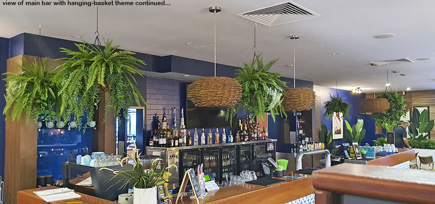 Hanging-Baskets give the finishing 'green-touch' to an excellent tavern makeover... image 7