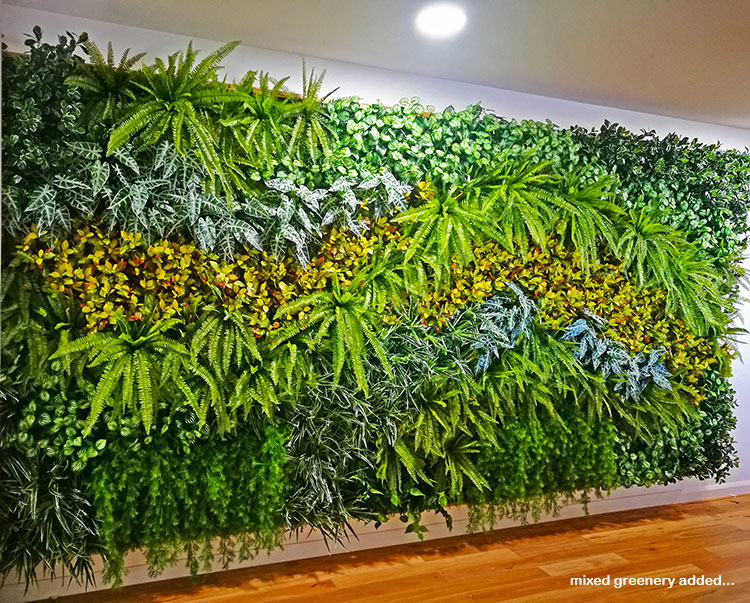 vibrant wall in reception