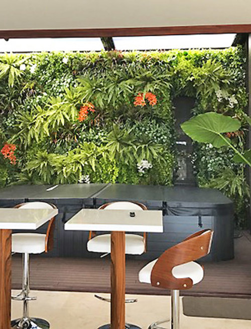 Artificial Green Wall as 'finishing touch' for Spa area