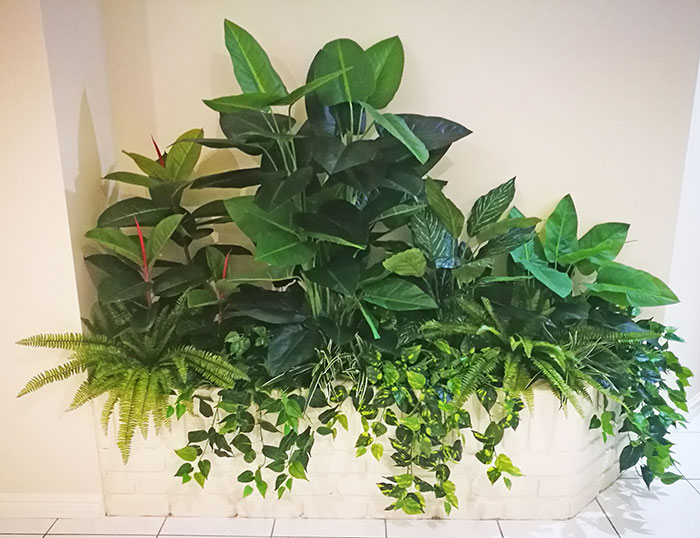entry planter in apartments