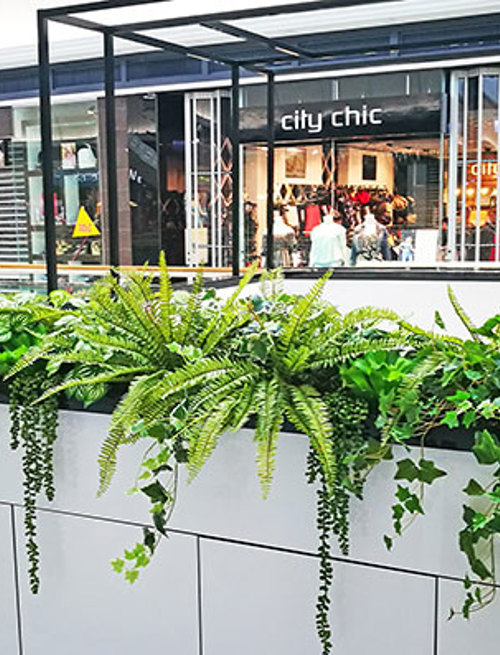 Kiosk in mall gets green 'finishing touch'