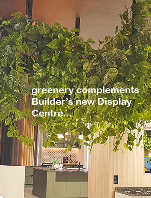 Greenery complements Builder's stunning new Display Centre...