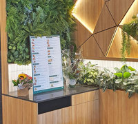 Modern Japanese Restaurant- re-imagined using a green-theme...