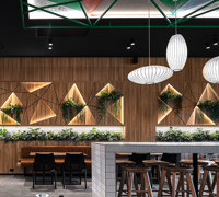 Modern Japanese Restaurant- re-imagined using a green-theme...