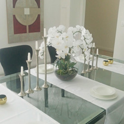 Orchid in Glass Bowls - artificial plants, flowers & trees - image 5