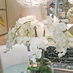 Orchid in Glass Bowls - artificial plants, flowers & trees - image 1