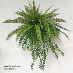 Wall-Baskets Mixed Ferns- med - artificial plants, flowers & trees - image 3