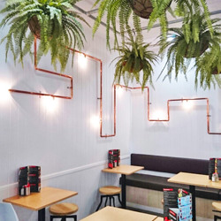 Hanging Baskets- Artificial Ferns (large) - artificial plants, flowers & trees - image 2