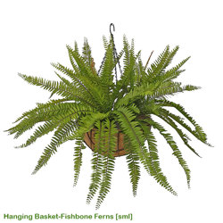 Hanging Baskets- Artificial Ferns (large) - artificial plants, flowers & trees - image 7