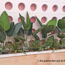 Heliconia Palms- 1.5m - artificial plants, flowers & trees - image 2
