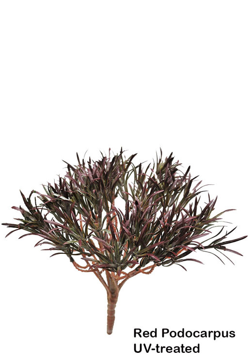 Articial Plants - Podocarpus Bush- Burgundy [UV-treated]