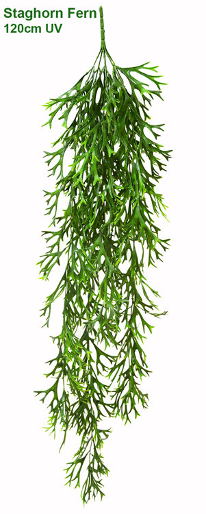 Articial Plants - UV-Trailer: Staghorn Fern 120cm