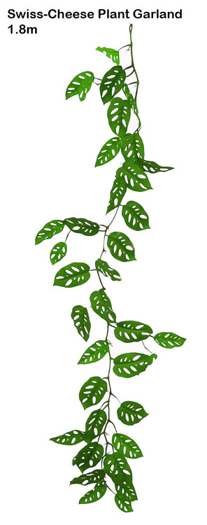 Articial Plants - Trailing Vine- Swiss Cheese Plant