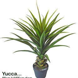 Yucca- 88cm in plastic pot - artificial plants, flowers & trees - image 2