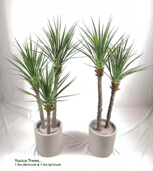 Articial Plants - Yucca Tree 1.5m x 3 trunks