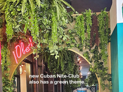 New Cuban Nite-Club also has a green theme...
