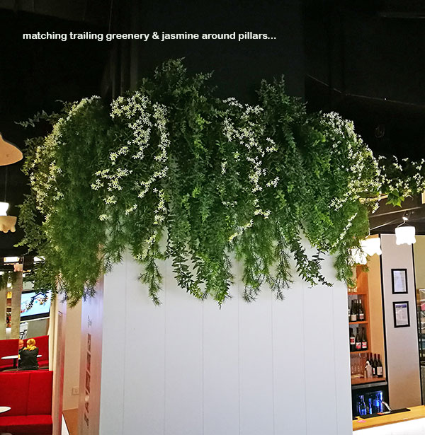 Artificial Greenery for VISUAL IMPACT in restaurant image 5