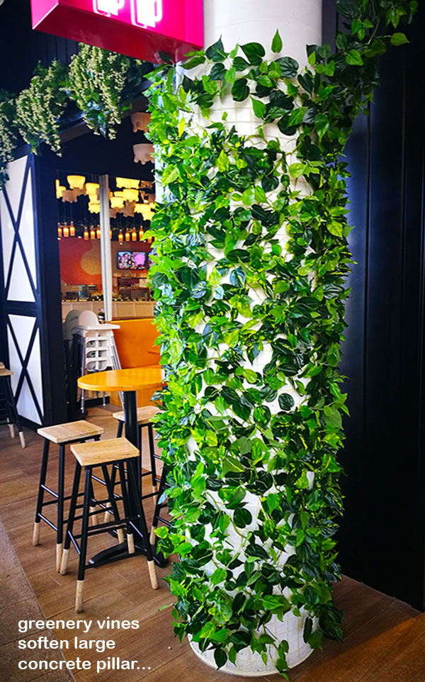Artificial Greenery for VISUAL IMPACT in restaurant image 4