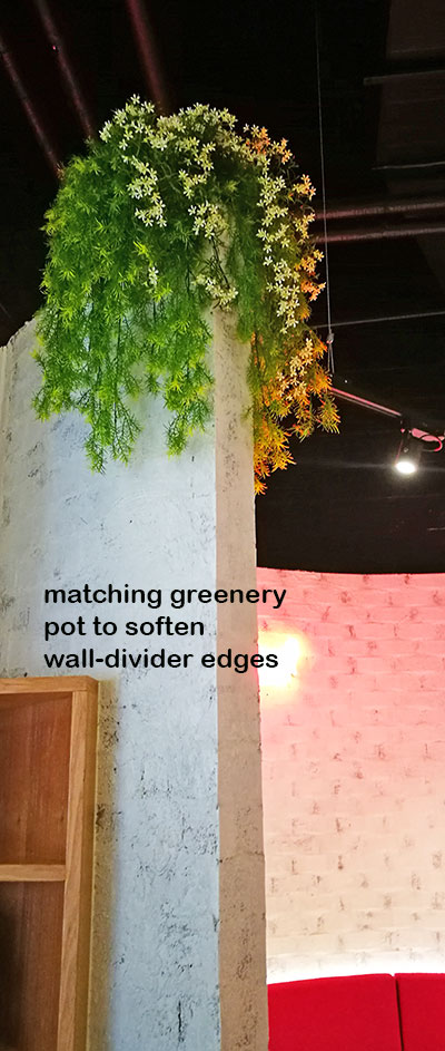Artificial Greenery for VISUAL IMPACT in restaurant image 6