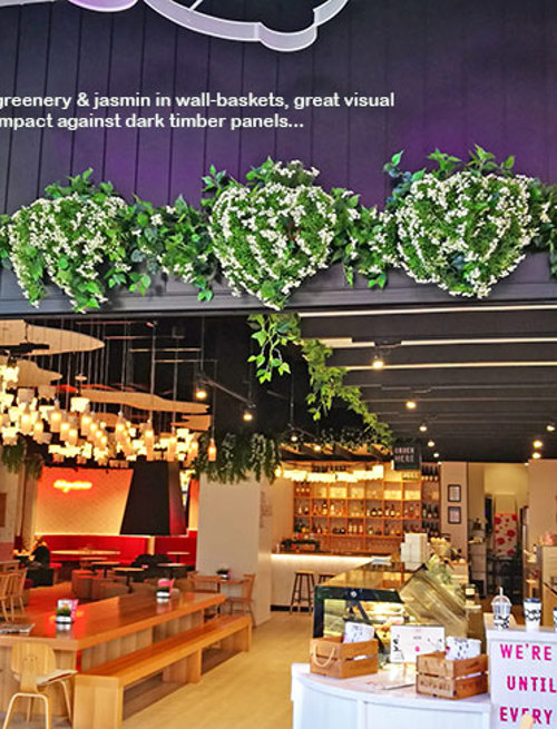 Artificial Greenery for VISUAL IMPACT in restaurant