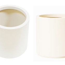 Planters- Cylinder Pot lge -wh - artificial plants, flowers & trees - image 6