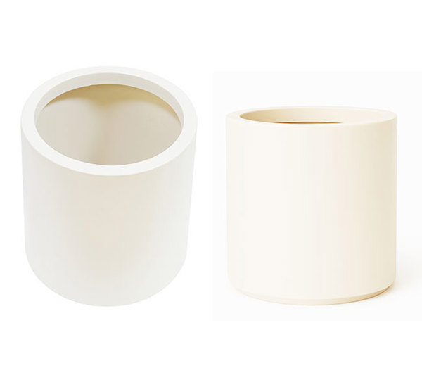 Planters- Cylinder Pot lge -wh