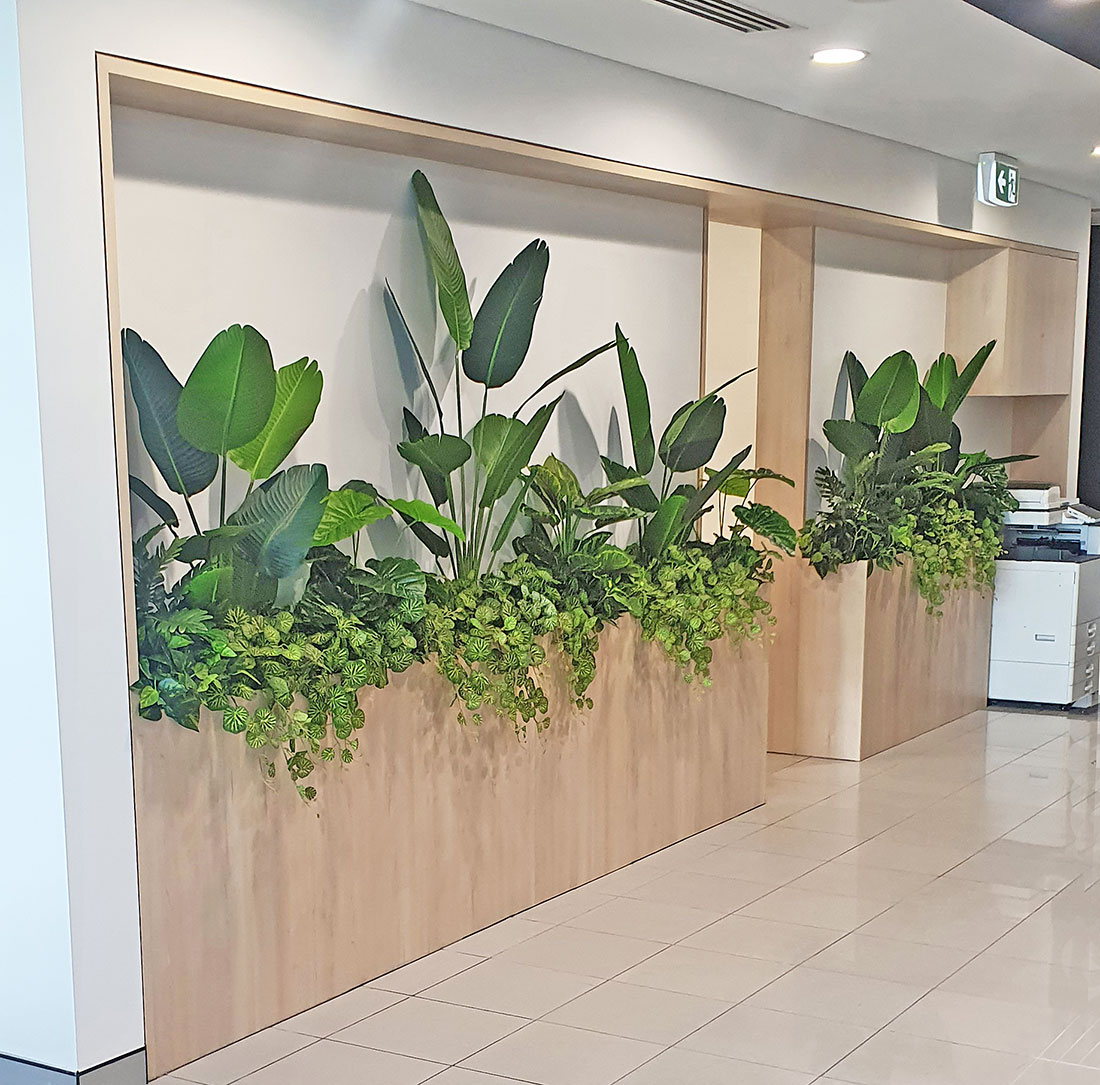 a simple green touch transforms office areas 