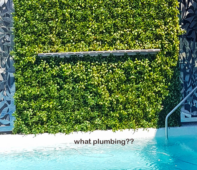 Artificial Green Wall above Penthouse Pool- tricky install! image 7