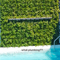 Artificial Green Wall above Penthouse Pool- tricky install! poplet image 6