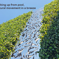 Artificial Green Wall above Penthouse Pool- tricky install! poplet image 7