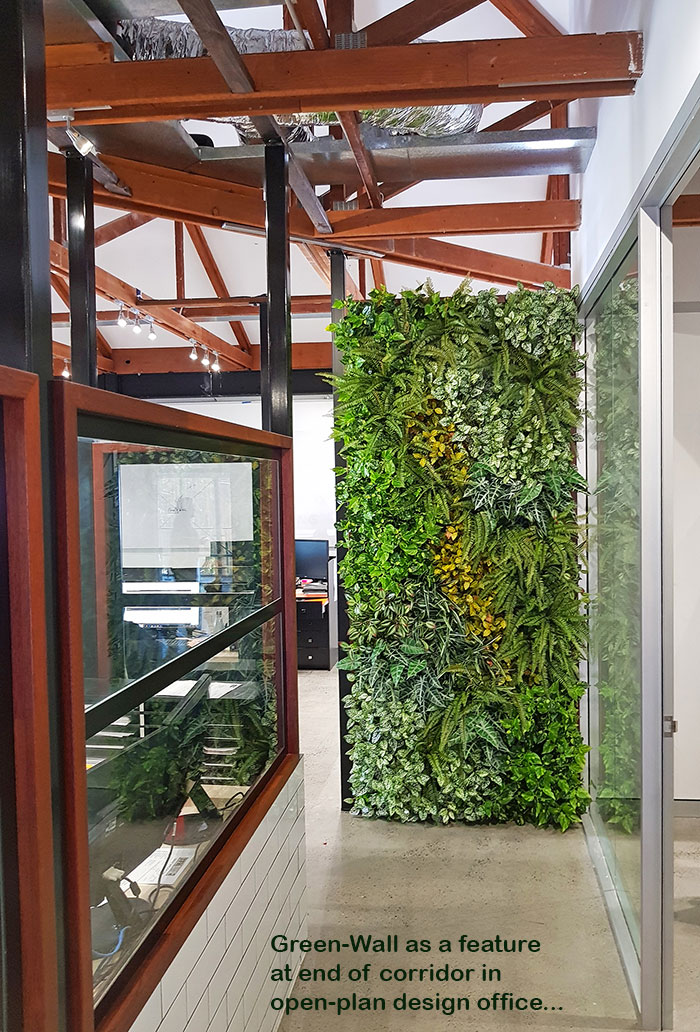 Artificial Green Wall for modern open-plan office... image 6