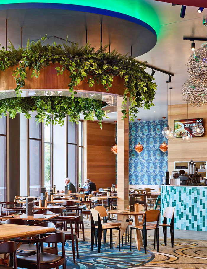 Raised Planter & Green-Wall in Club Foyer