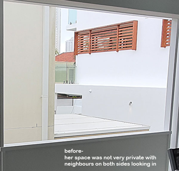 Bella's new private Green-Room...