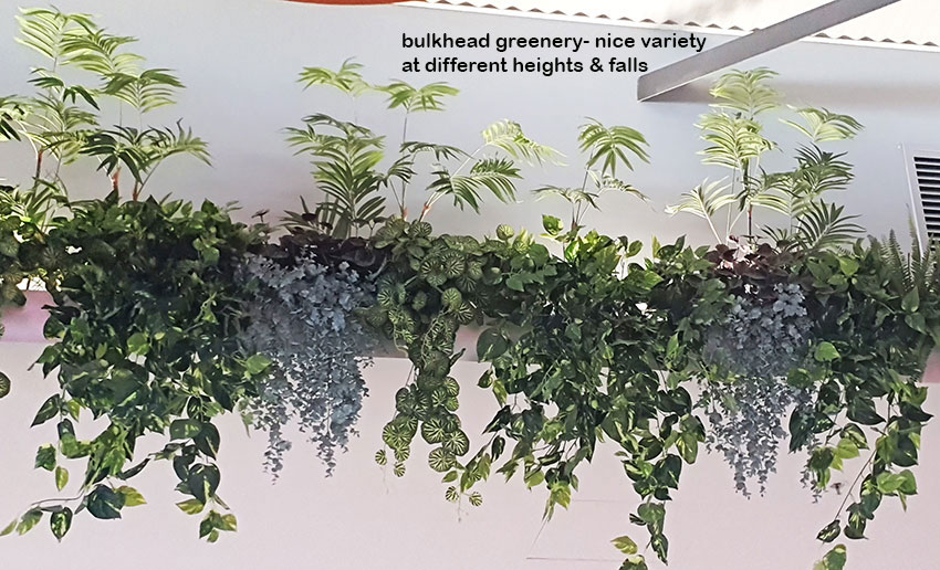 New Shopping Precinct's effective use of overhead Greenery...