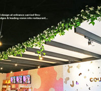 Artificial Greenery for VISUAL IMPACT in restaurant