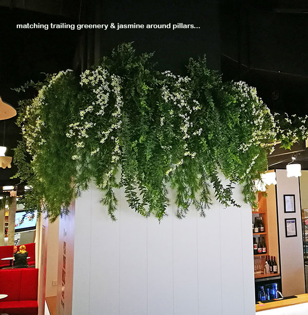 Artificial Greenery for VISUAL IMPACT in restaurant