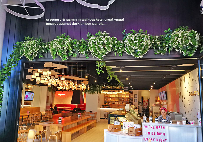 Artificial Greenery for VISUAL IMPACT in restaurant